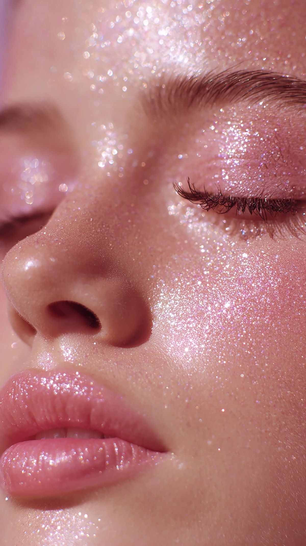 Pink Aura Body Shimmer Oil – Dewy Rosy Glow